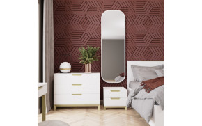 Зеркало 180 Swan Белый бриллиант - Фото_2