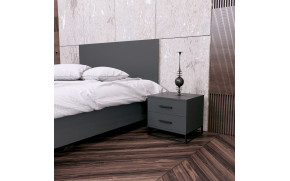 Приліжкова тумба Ascet Графіт сірий  - Фото_3