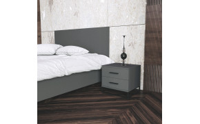 Приліжкова тумба Ascet Графіт сірий  - Фото_3