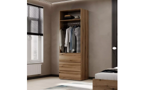 Шкаф распашной №2 Light Дуб Эвок - Фото_2