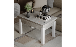 Стол-трансформер B-Fly Ателье светлый М/Белые ноги - Фото_2