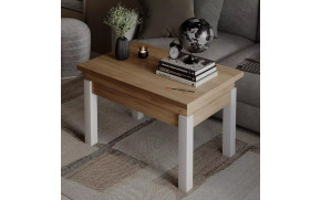 Стіл-трансформер B-Fly Дуб крафт золотий KS/Білі ноги - Фото_3