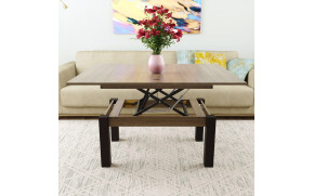 Стол-трансформер B-Fly Дуб винтаж оксид/Венге ноги - Фото_2