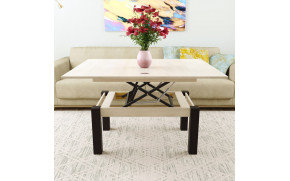 Стіл-трансформер B-Fly Гікорі Рокфорд Світлий/Венге ноги - Фото_2