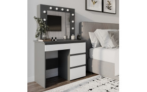 Стіл туалетний Beauty Графіт/Білий діамант - Фото_3