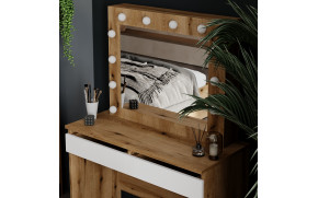 Стіл туалетний Malta Дуб евок/Білий діамант - Фото_3