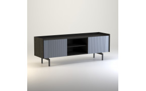 ТВ тумба 3D TV-01 каштан арвадона/сірий софттач - Фото_2