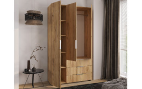 Шкаф Версаль 3Д 3Ш Дуб Крафт золотой - Фото_2