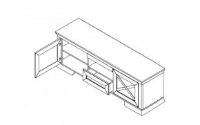 Тумба ТВ Марсель RTV 167 - Фото_2