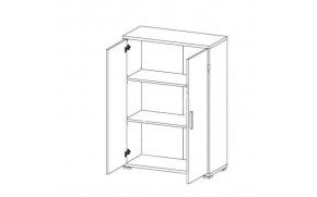 Тумба Офис лайн REG 2D/114 - Фото_2