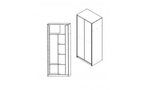 Шкаф комби Непо SZF2D Дуб сонома/Дуб сонома - Фото_2