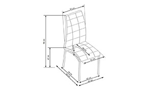 Стул K186 grey/white - Фото_2