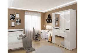 Кровать Бьянко Белый/Черный - Фото_2