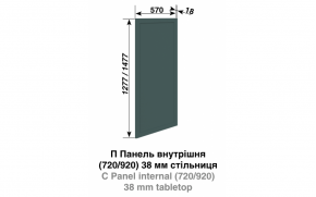 Кухонная секция Анна П панель внутренняя (h-720) к ст-це 38 мм - Фото