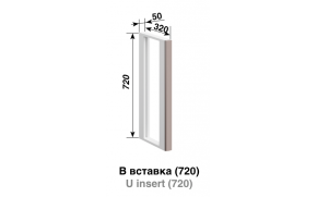 Кухонна секція Заріна В вставка - Фото