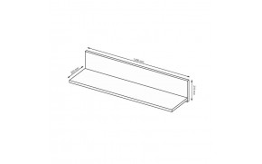 Полиця навісна Рома - Фото_2