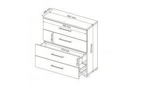 Комод Фемели 4 ящ. - Фото_2