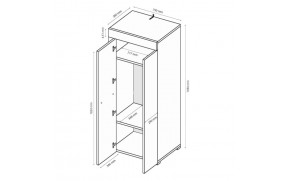 Шкаф Аманда 2 дв. - Фото_2