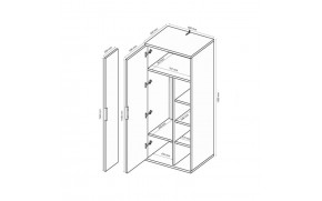 Шкаф Асти 2 дв. - Фото_2