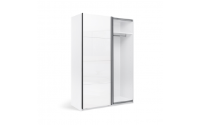 Шафа-купе Міла 1,5х2,1 м (Двері Глянець Білий) - Фото_6