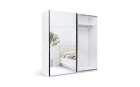 Шкаф-купе Мила 2,0х2,1 м (Двери Глянцевые Белые/Зеркало) - Фото_5