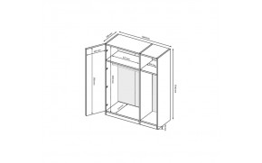 Шафа Міла 3 дв. Без Дзеркал - Фото_6