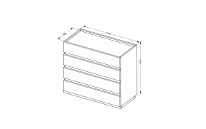 Комод Дуо 4 ящ. - Фото_7