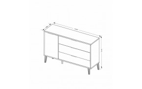 Комод Оливия 1 дв. 3 шх. - Фото_8