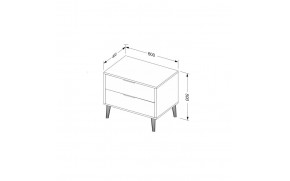 Прикроватная тумба Оливия 2 шх. - Фото_6