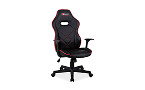 Крісло Boxter black/red - Фото