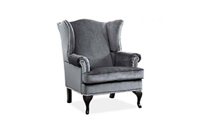 Крісло Benjamin 1 Velvet grey - Фото