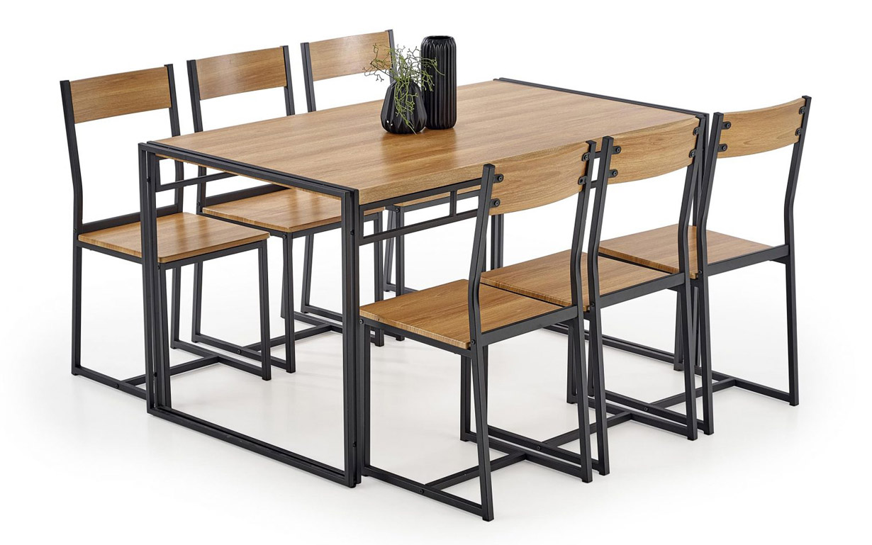 Комплект Bolivar стіл + 6 стільців - Фото