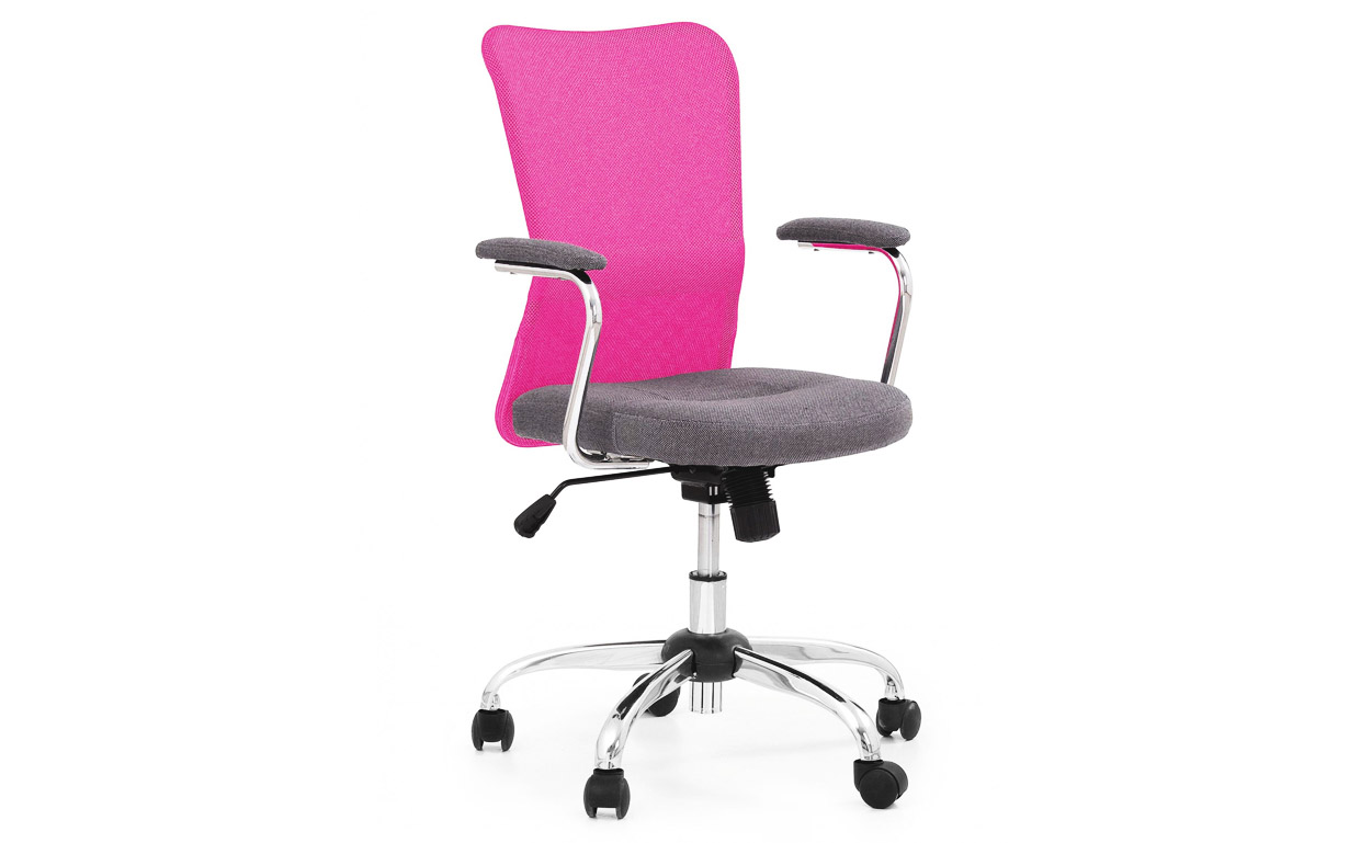 Крісло комп'ютерне Andy pink - Фото