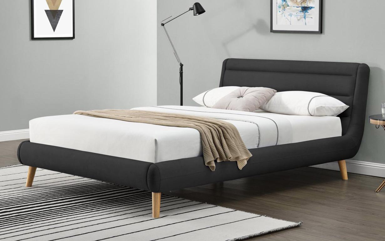 Ліжко Elanda dark grey - Фото