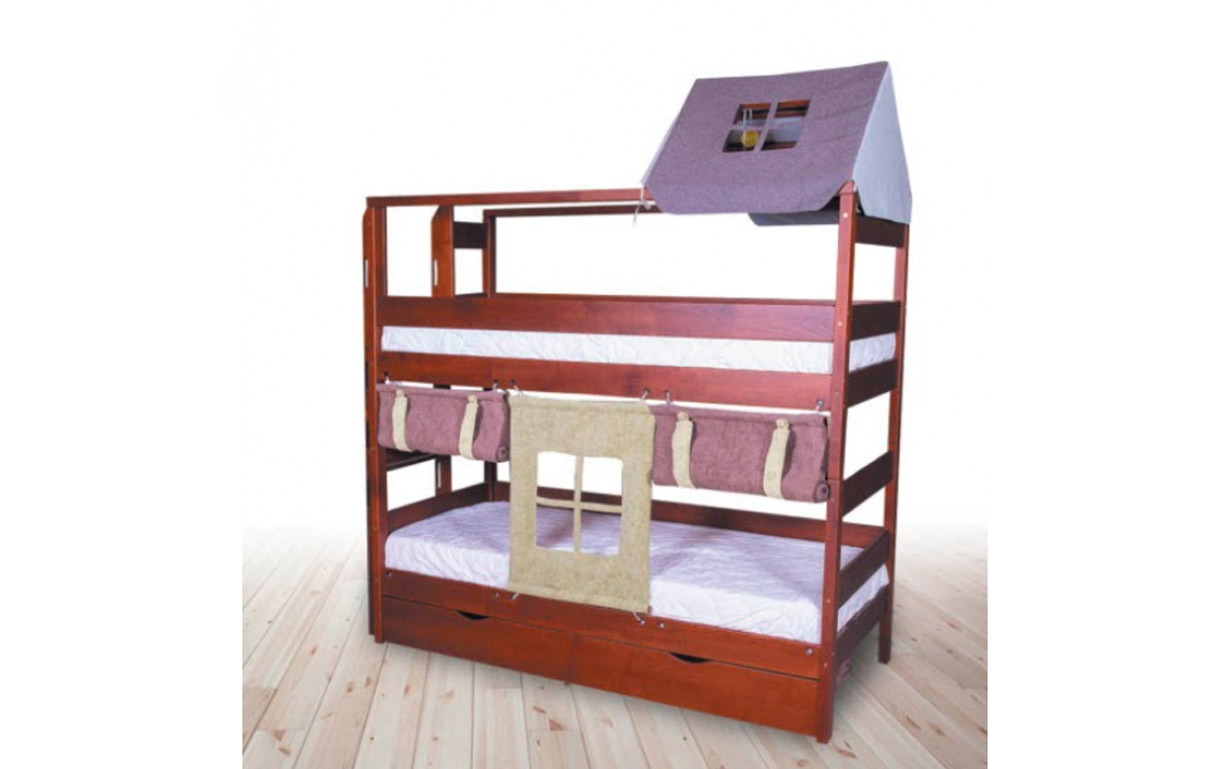 Двухъярусная кровать Смайл (без ящиков) - Фото